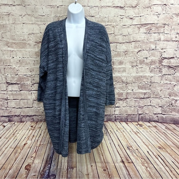 J.Jill Pure Jill Blue Open 3/4 Dolman Sleeve Cardigan Sweater - Picture 1 of 9